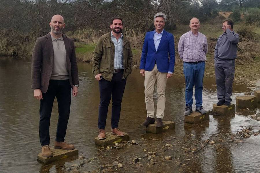 Diputación plantea la instalación de pasaderas en los ríos Guadalbarbo y Cuzna, mejorando el Camino Mozárabe